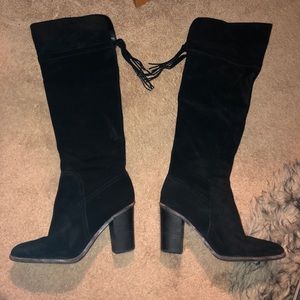Size 12 black knee high boots